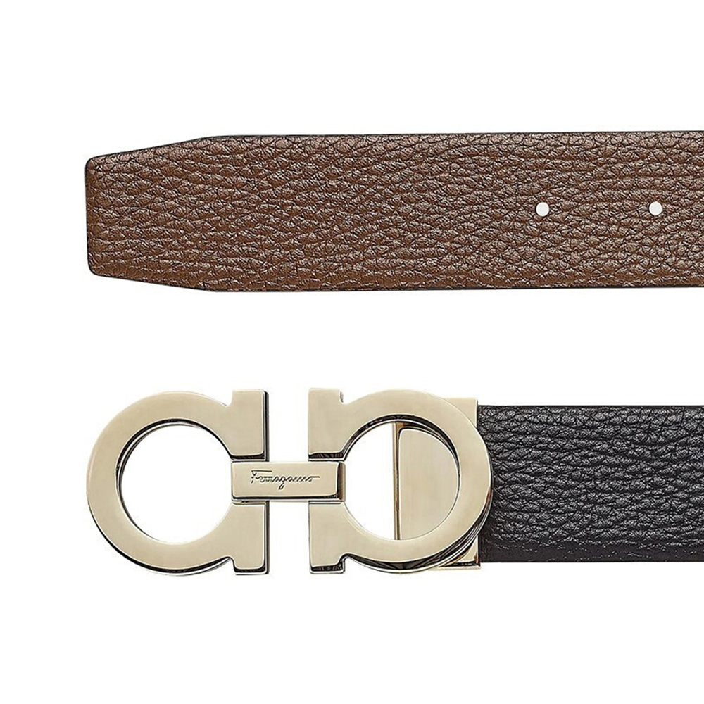 SALVATORE FERRAGAMO 菲拉格慕 男士黑色腰带 67-0017-742541【包装随机，部分无包装盒】商品第3张图片规格展示
