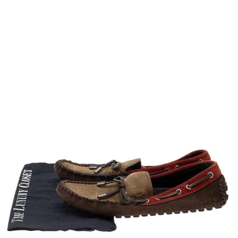 Louis Vuitton Multicolor Suede Arizona Slip On Loafers Size 42 商品