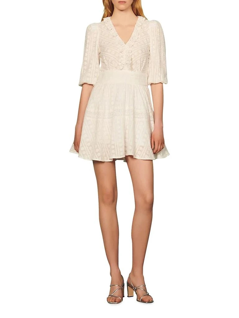 商品Sandro|Gianni Broderie Anglaise Dress,价格¥2206,第2张图片详细描述