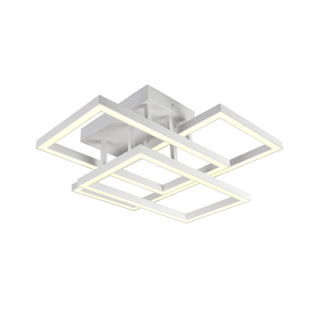 商品VONN Lighting|Radium VRCF49103WH 28" Integrated LED Ceiling Lighting Rectangular Semi Flush in White,价格¥5226,第1张图片