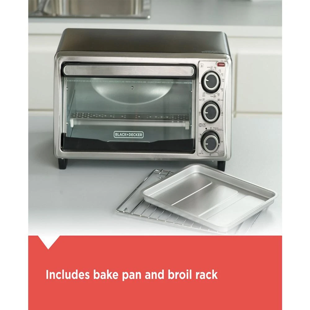 商品Black & Decker|Stainless Steel 4 Slice Toaster & Broiler Oven,价格¥748,第4张图片详细描述