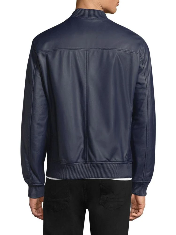 商品Theory|Hubert Leather Varsity Jacket,价格¥4474,第2张图片详细描述