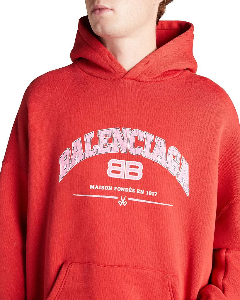 商品Balenciaga|Men's Logo Wide-Fit Pullover Hoodie,价格¥3027,第5张图片详细描述