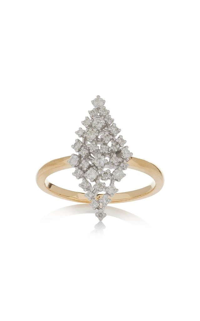 商品Yvonne Leon|Yvonne Leon - 18K Yellow; White Gold Marquise Diamond Ring - Gold - US 7 - Moda Operandi - Gifts For Her,价格¥21037,第1张图片