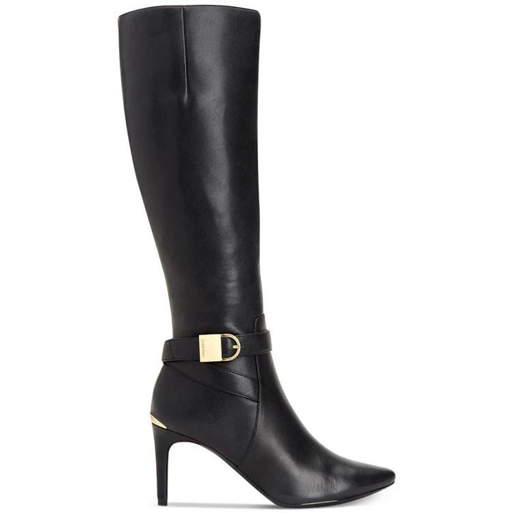 商品Calvin Klein|Jemamine Wide Calf Tall Dress Boots Created for Macy’s,价格¥378,第5张图片详细描述