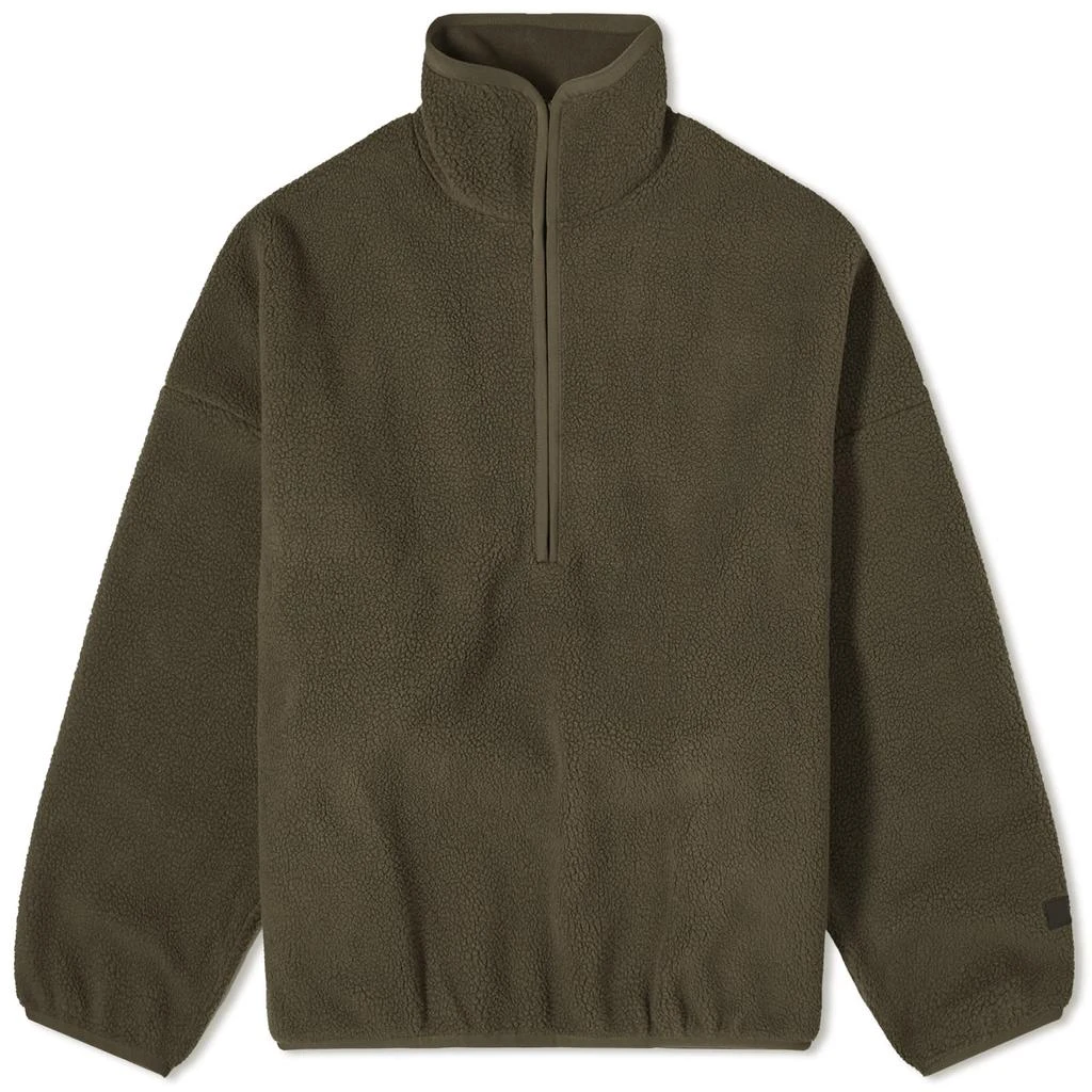 商品Essentials|Fear of God ESSENTIALS Spring Fleece Half Zip Sweat - Ink,价格¥801,第1张图片