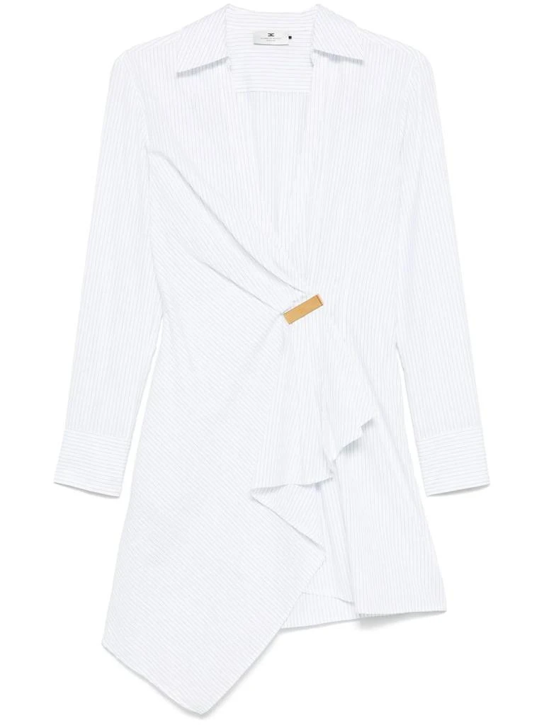 商品ELISABETTA FRANCHI|Elisabetta Franchi Jewel-Detail Poplin Mini Dress,价格¥2737,第1张图片