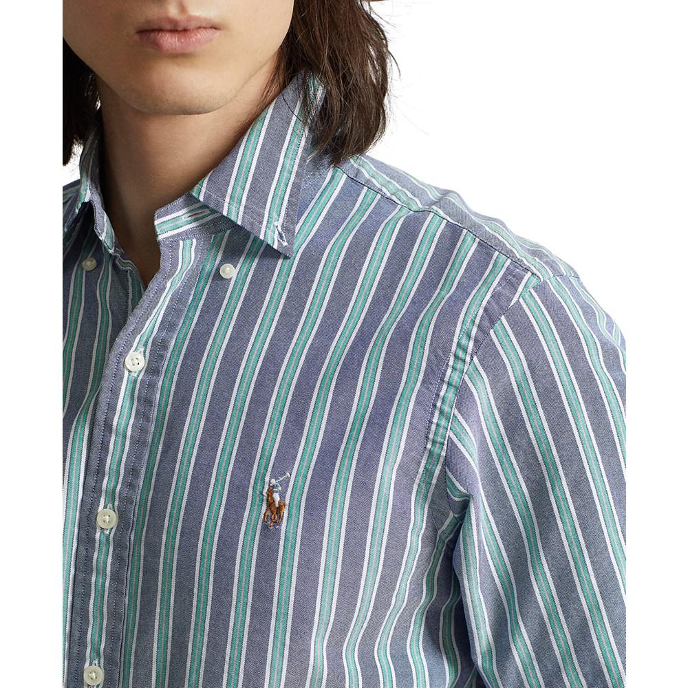Men's Classic-Fit Striped Oxford Shirt商品第3张图片规格展示