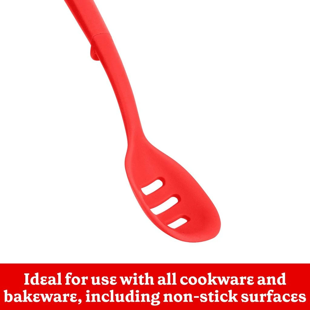 商品Betty Crocker|Silicone 13 Inch Slotted Spoon, Red,价格¥113,第4张图片详细描述