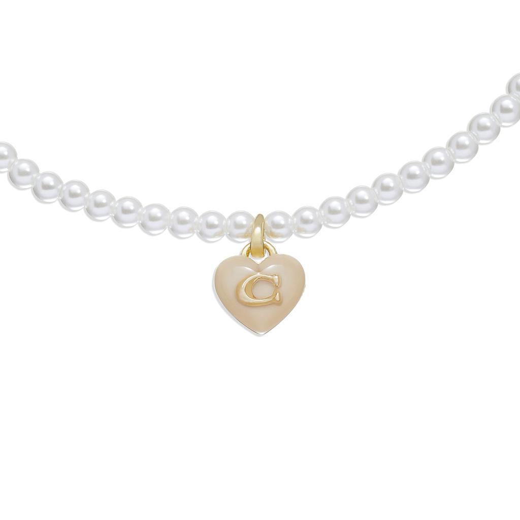 商品Coach|Resin Heart Choker Necklace,价格¥680,第1张图片