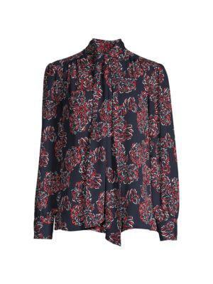 商品Tommy Hilfiger|Floral Tie-Neck Blouse,价格¥216,第5张图片详细描述