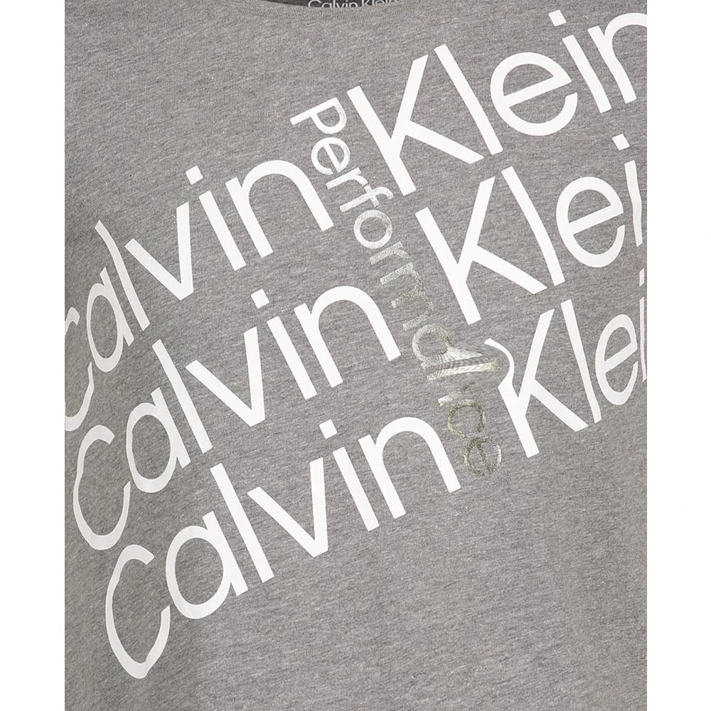 商品Calvin Klein|Big Girls Tilt Logo T-shirt,价格¥79,第2张图片详细描述