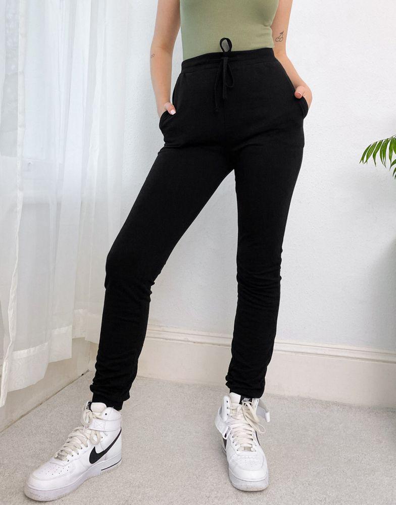 ASOS DESIGN Tall basic jogger with tie 2 pack SAVE - BLACK商品第4张图片规格展示