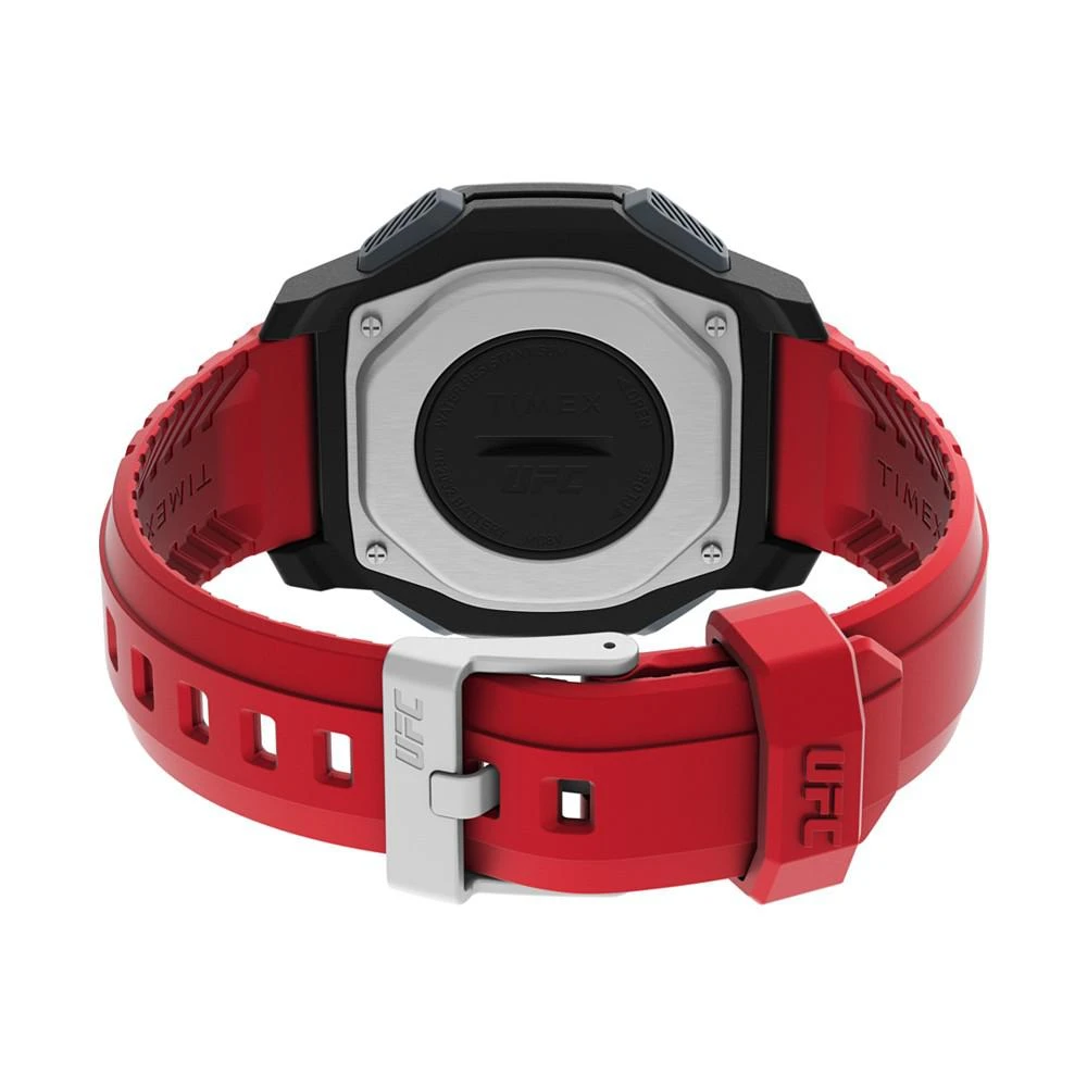 商品Timex|UFC Men's Spark Digital Red Polyurethane Strap Heart Rate Watch  46mm,价格¥599,第2张图片详细描述