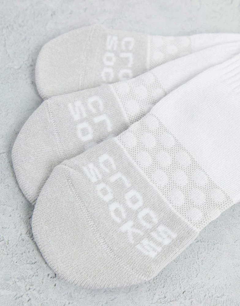 商品Crocs|Crocs socks 3 pack in white mix,价格¥227,第2张图片详细描述