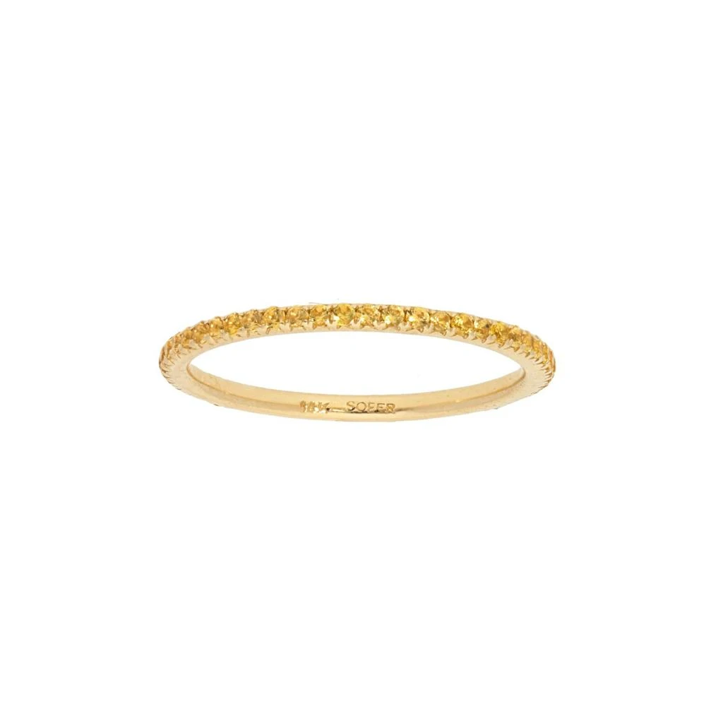 商品Nephora|14K Yellow Gold Yellow Sapphire Eternity Band,价格¥4229,第1张图片