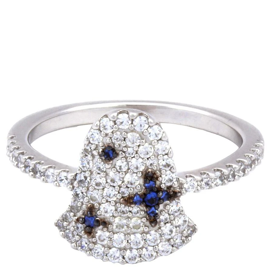 商品apm Monaco|Ladies Sterling Silver With White / Blue Crystal Ring,价格¥313,第1张图片