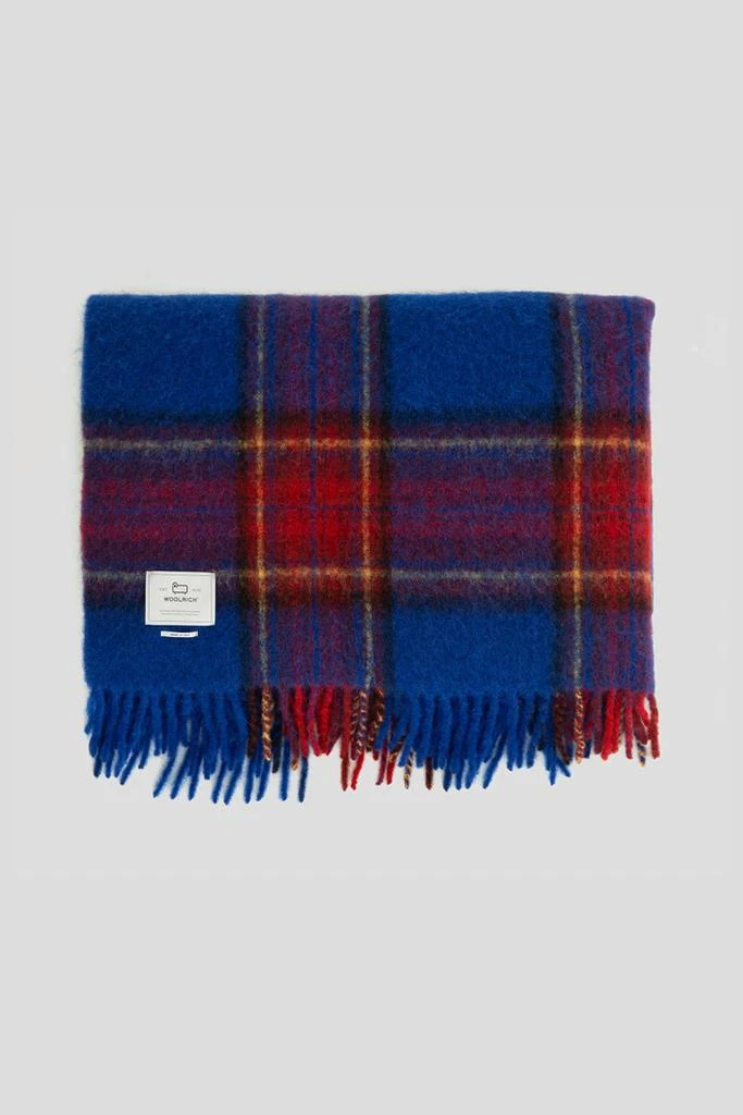 商品Woolrich|Blanket in an Alpaca, Mohair, and Wool Blend - Unisex - Blue,价格¥1305,第4张图片详细描述