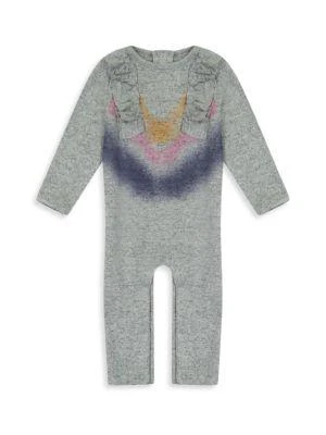 商品Andy & Evan|Baby Girl's Ruffle Chevron Coveralls,价格¥161,第1张图片