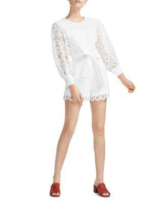 商品Maje|Ingrid Lace Romper,价格¥1539,第4张图片详细描述