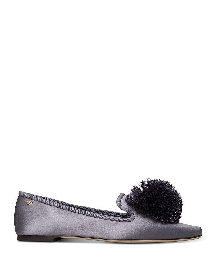 商品Tory Burch|Women's Pom Pom Smoking Loafers,价格¥1473,第2张图片详细描述