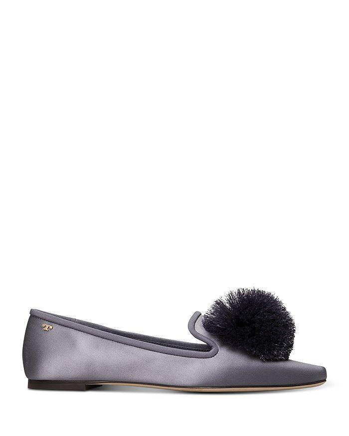 商品Tory Burch|Women's Pom Pom Smoking Slipper Flats,价格¥1468,第4张图片详细描述