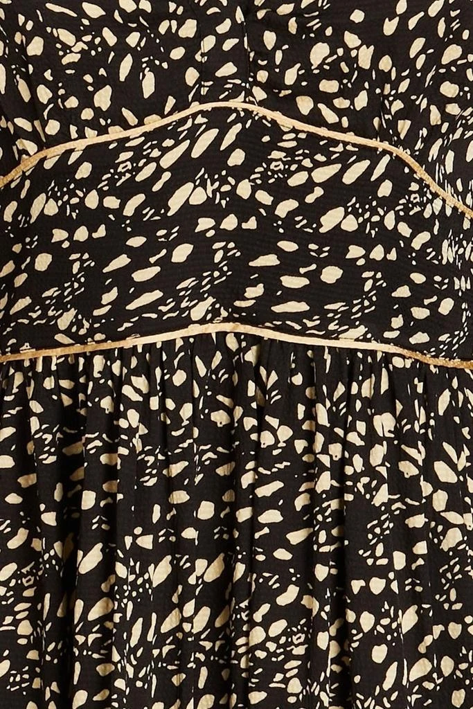 商品ba&sh|Esmee printed hammered-satin midi dress,价格¥433,第4张图片详细描述