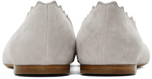 商品Chloé|Grey Suede Lauren Ballerina Flats,价格¥2165,第4张图片详细描述