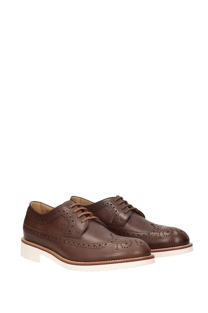 商品Tod's|Lace up and Monkstrap Leather Brown,价格¥1298,第2张图片详细描述