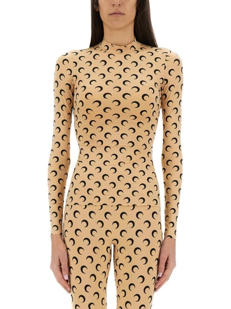 商品MARINE SERRE|Moon" Turtleneck T-Shirt,价格¥2597,第1张图片