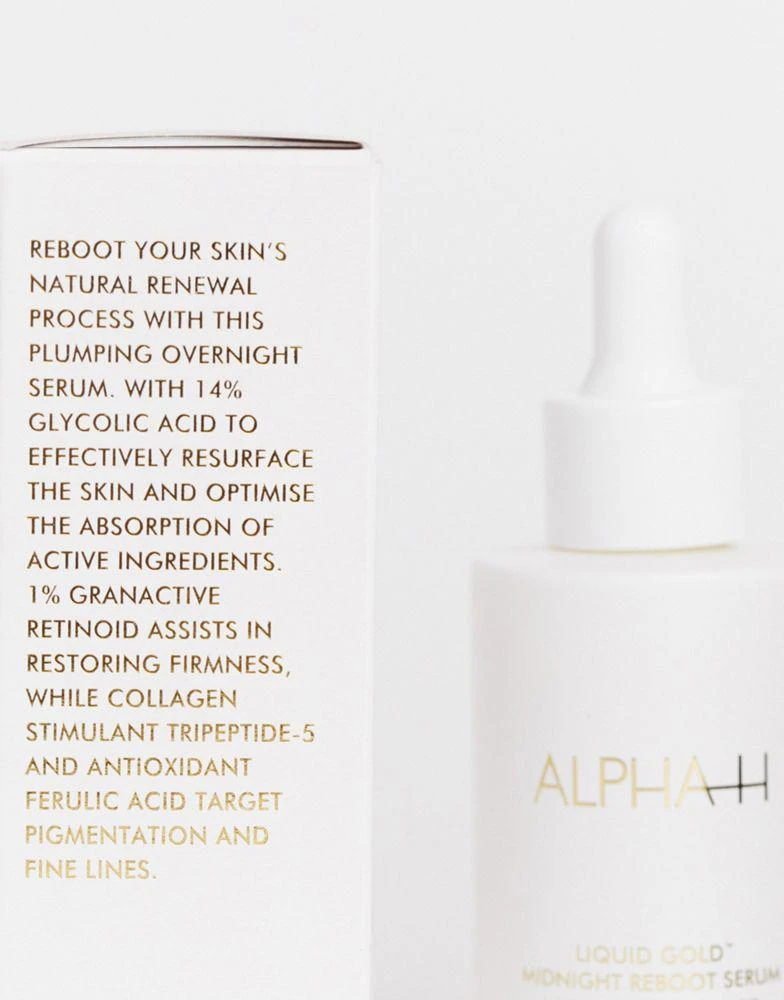 商品Alpha-H|Alpha-H Liquid Gold Midnight Reboot Serum 50ml,价格¥790,第4张图片详细描述