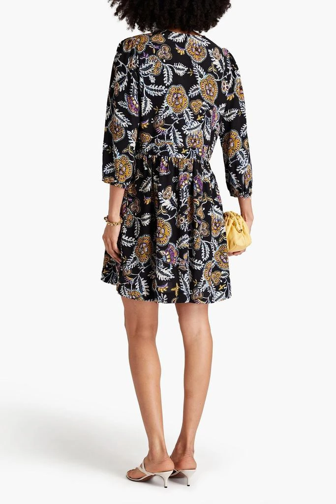 商品ba&sh|Volver gathered floral-print crepe mini dress,价格¥1111,第3张图片详细描述