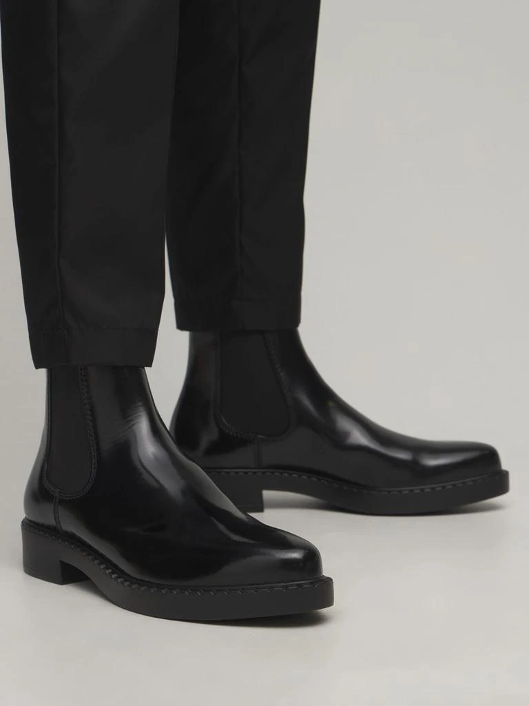 商品Prada|Leather Chelsea Boots,价格¥8741,第2张图片详细描述