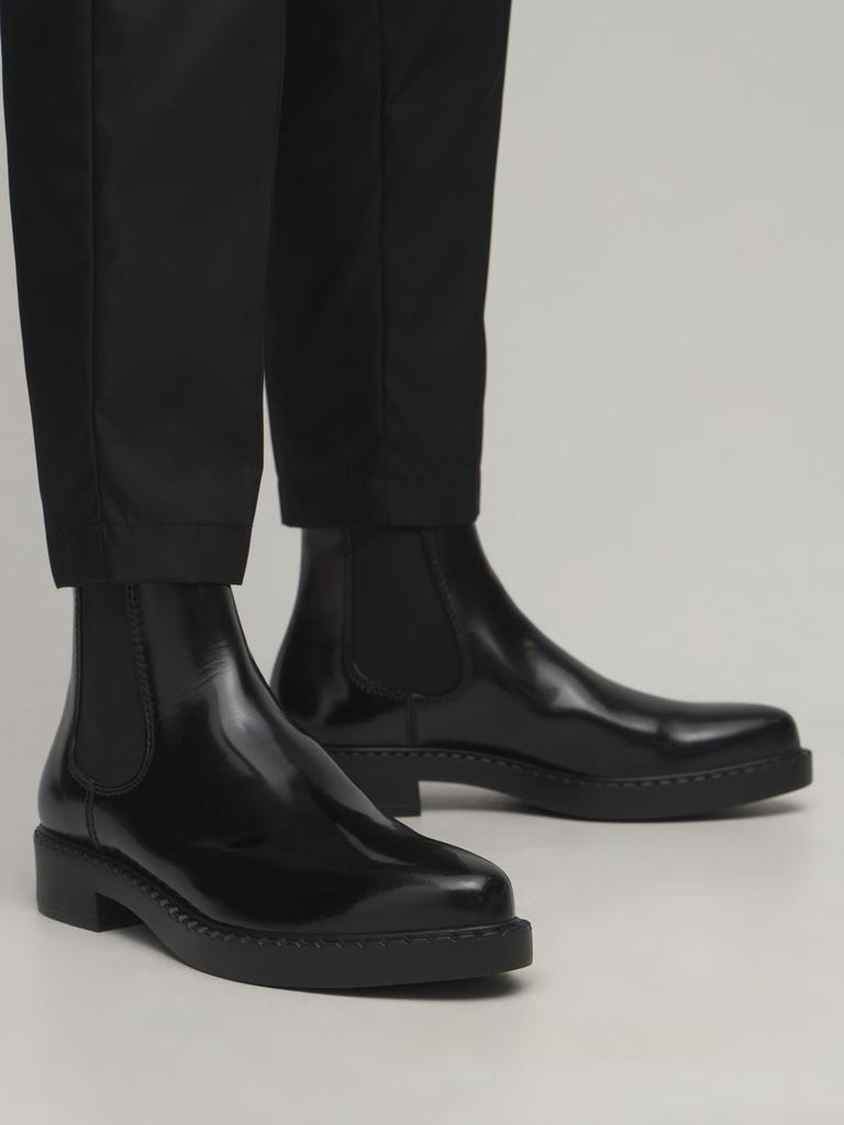 商品Prada|Leather Chelsea Boots,价格¥8281,第4张图片详细描述