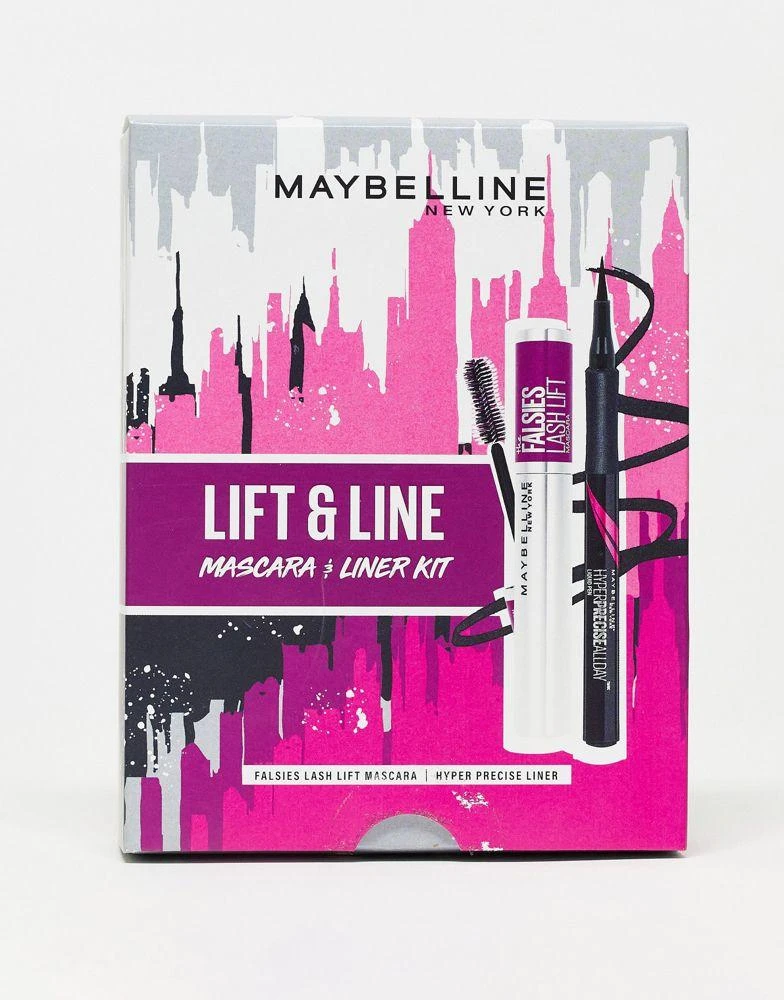 商品Maybelline|Maybelline New York Lift & Line Toolkit, Mascara, Liquid Eye Liner (Save 25%),价格¥126,第1张图片