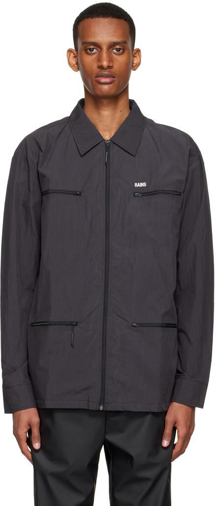 商品RAINS|Black Cotton Jacket,价格¥1160,第1张图片