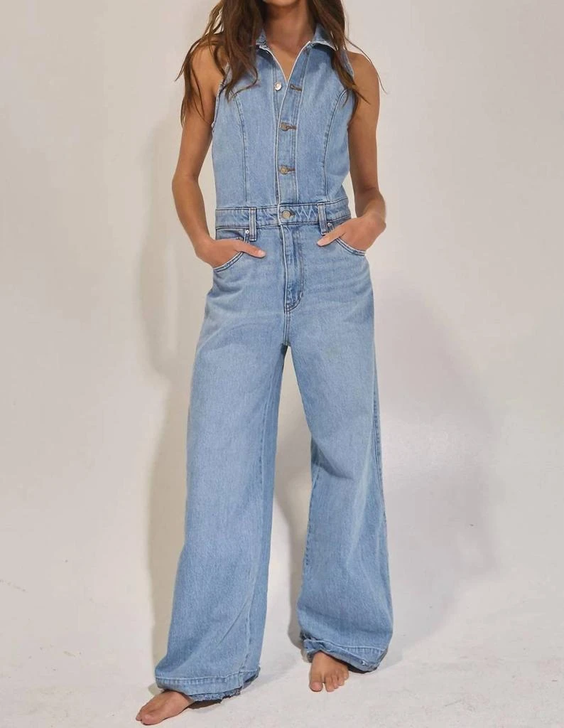 商品BUCKETLIST|Bucketlist - Collared Wide Leg Jumpsuit,价格¥406,第1张图片