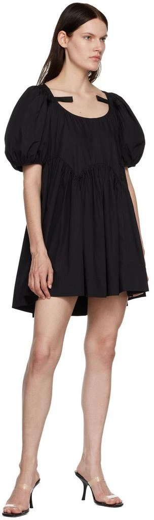 商品Sandy Liang|Black Hugo Minidress,价格¥2699,第4张图片详细描述