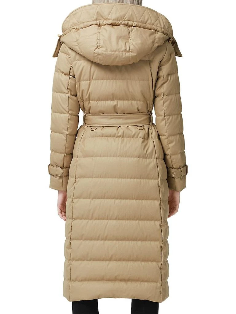 商品Burberry|Ashwick Long Quilted Down Logo Coat,价格¥19414,第4张图片详细描述