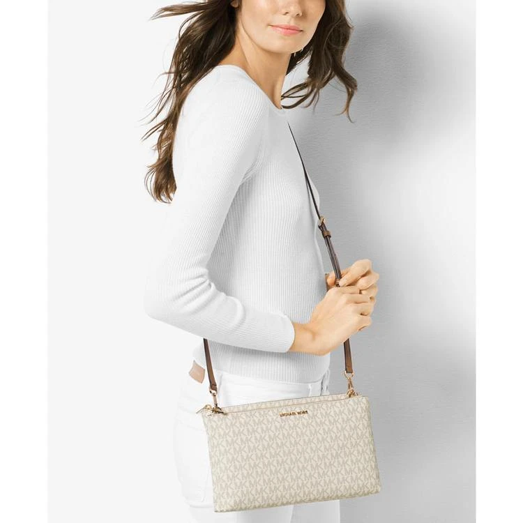 商品Michael Kors|Signature Adele Double-Zip Crossbody,价格¥1466,第2张图片详细描述