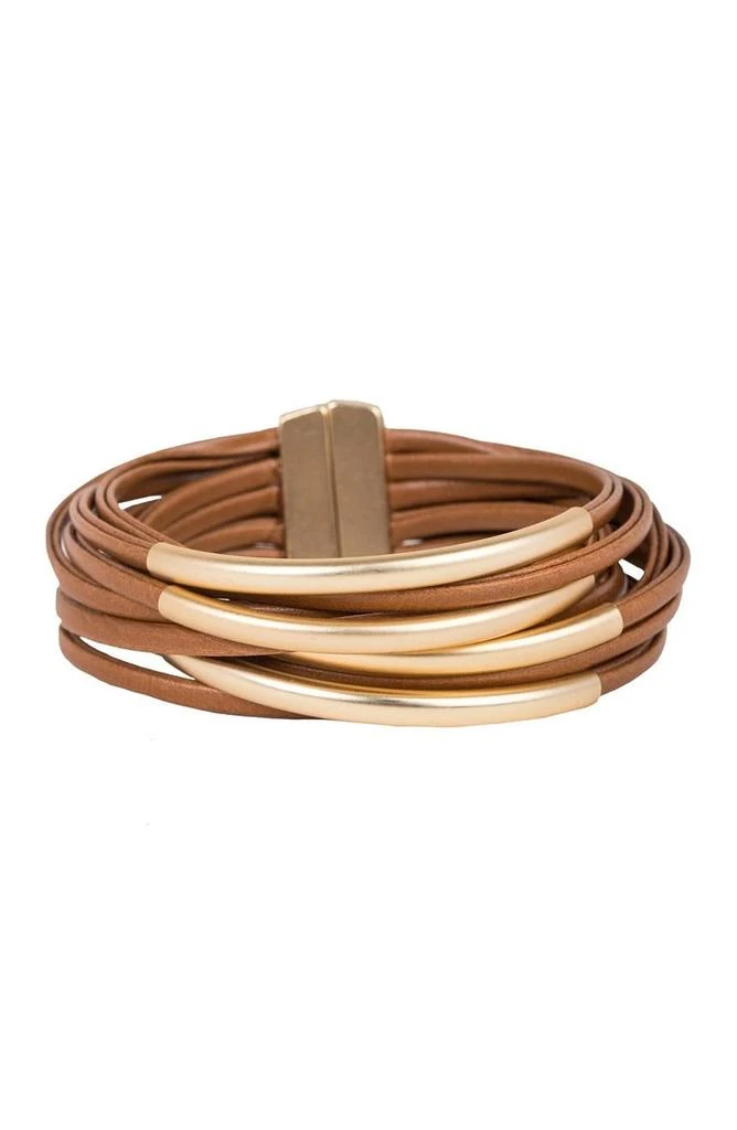 商品SAACHI|On the Rail Bar Layered Bracelet,价格¥249,第1张图片