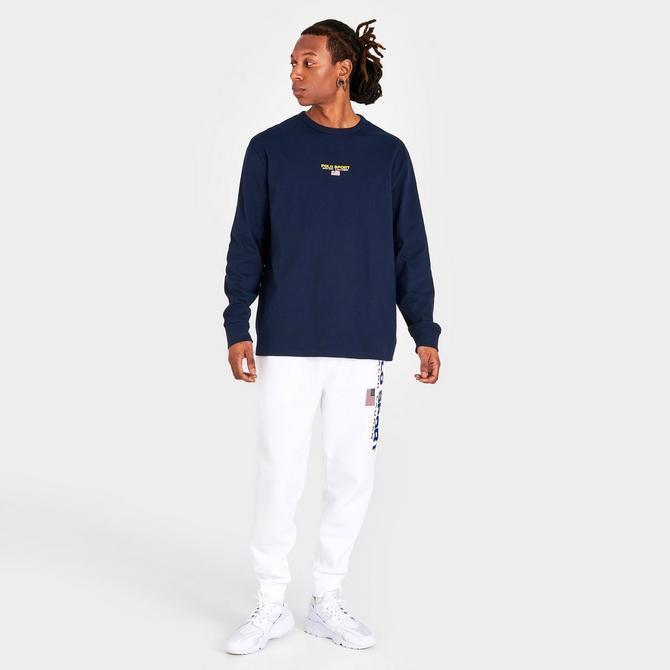 商品Ralph Lauren|Men's Ralph Lauren Polo Sport Small Logo Long-Sleeve Graphic T-Shirt,价格¥559,第4张图片详细描述