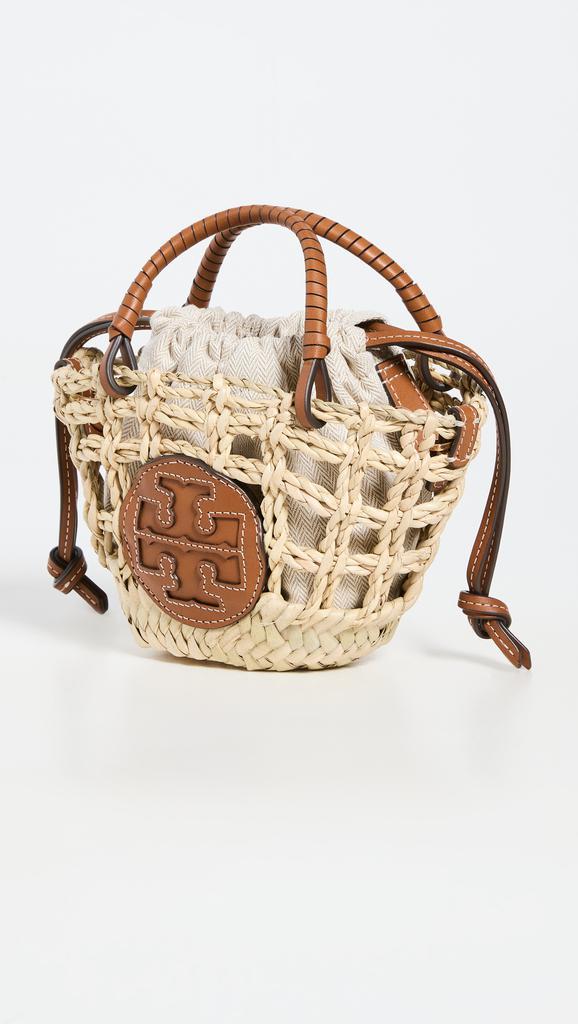 商品Tory Burch|Tory Burch Ella Open Weave Mini Basket Tote,价格¥2957,第4张图片详细描述