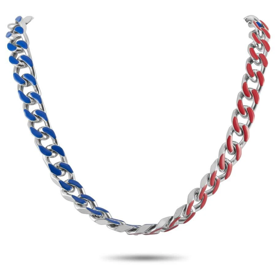 商品Calvin Klein|Shudder Stainless Steel Zinc Resin Thick Chain Necklace,价格¥142,第1张图片