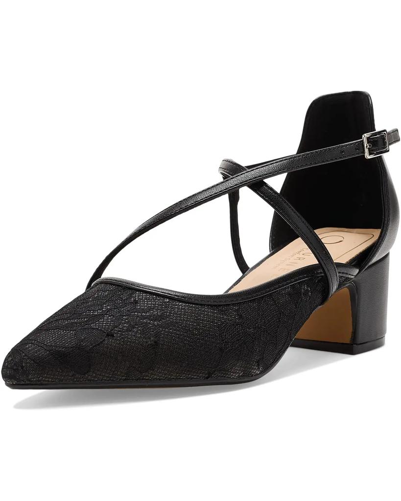 Galvinn Damen-Pumps mit Riemchen, spitzer Zehenpartie und Blockabsatz image 2