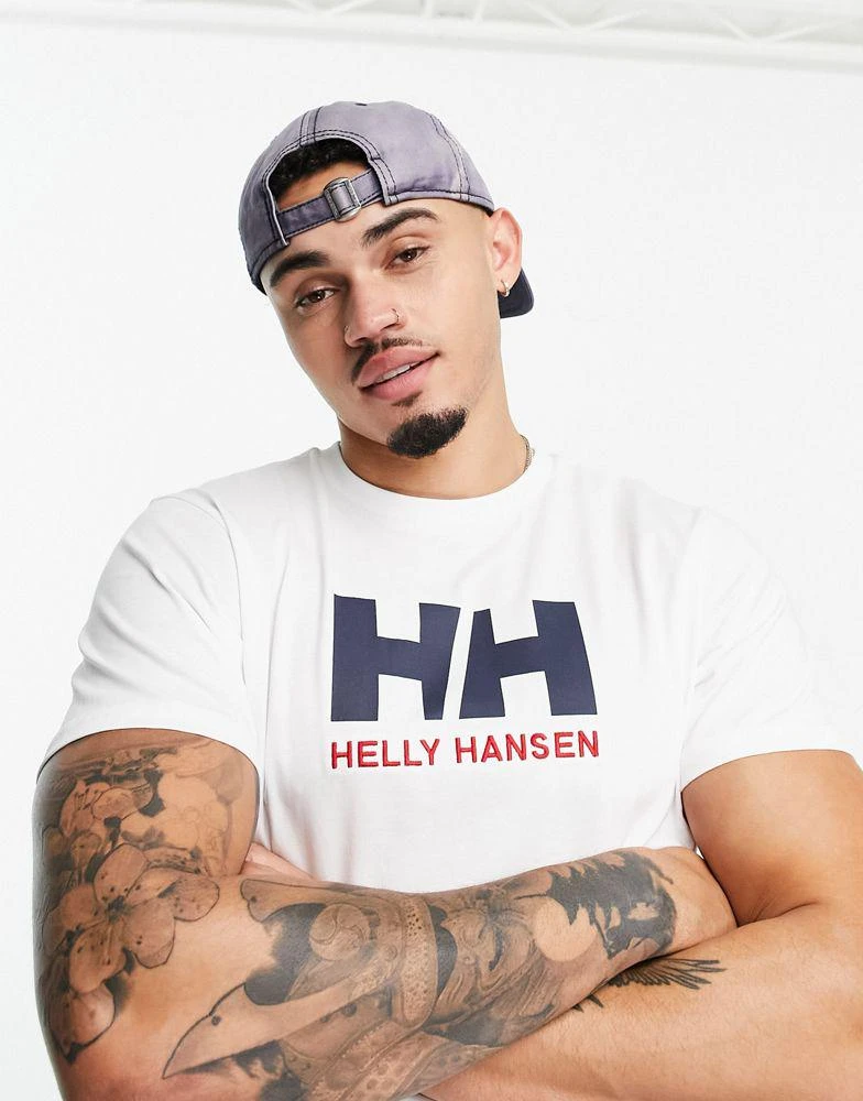 商品Helly Hansen|Helly Hansen t-shirt with chest logo in white,价格¥202,第2张图片详细描述