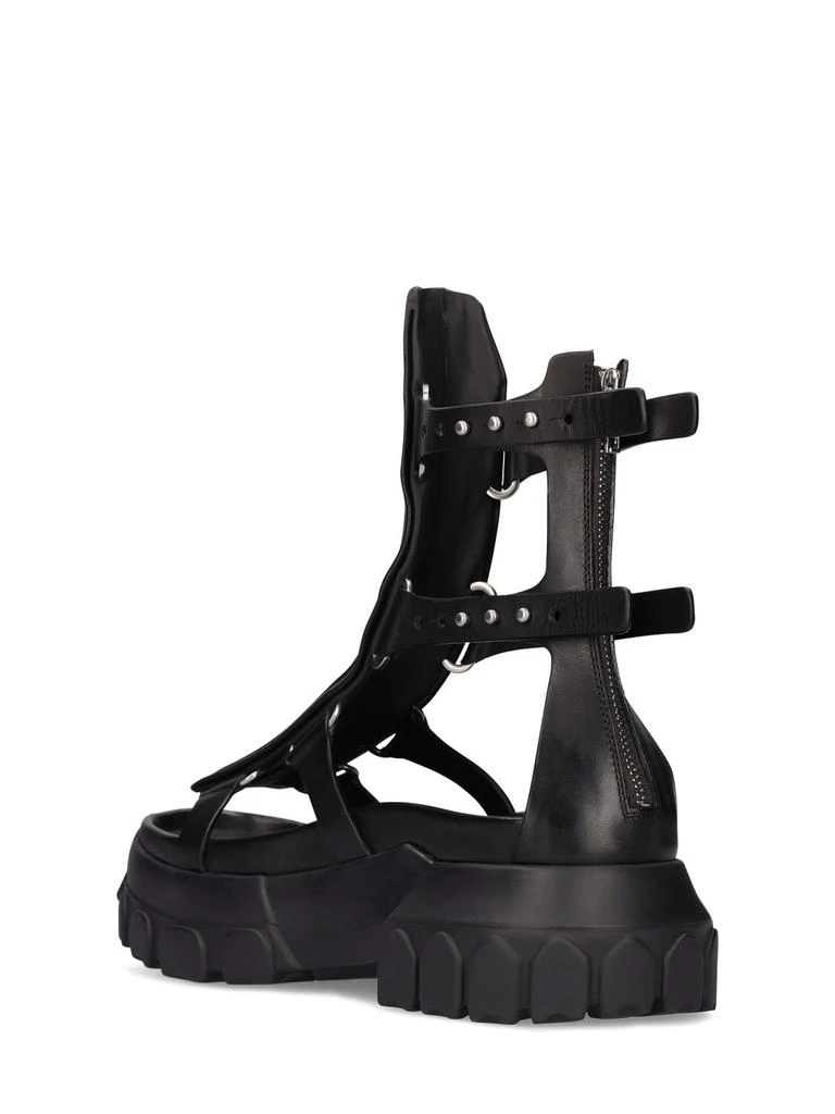 商品Rick Owens|40mm Tractor Spartans Leather Sandals,价格¥11792,第3张图片详细描述