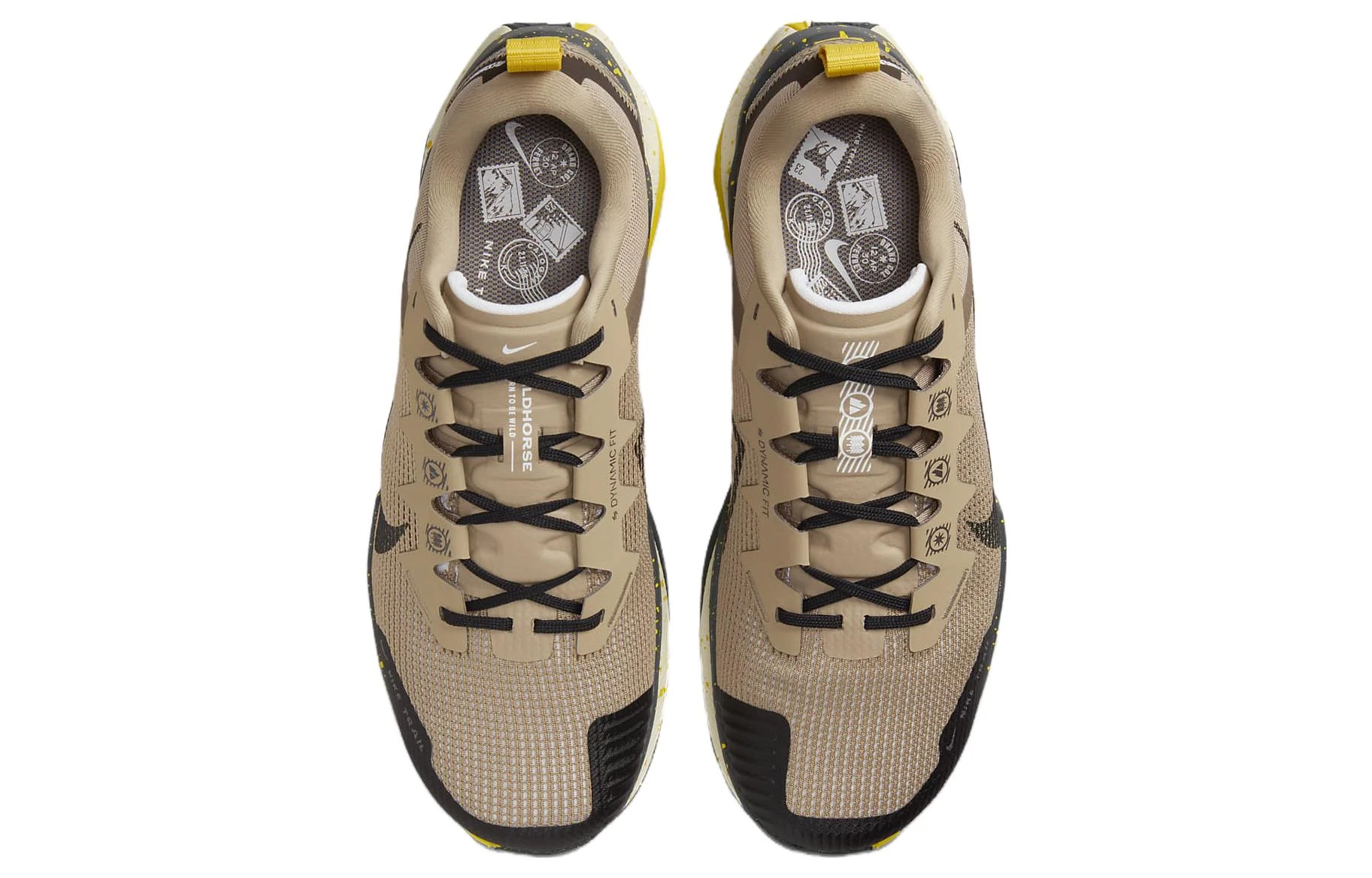 商品[国内直发] NIKE|Wildhorse 8 舒适百搭减震防滑回弹 低帮 越野跑步鞋 男款 黄棕,价格¥969,第4张图片详细描述