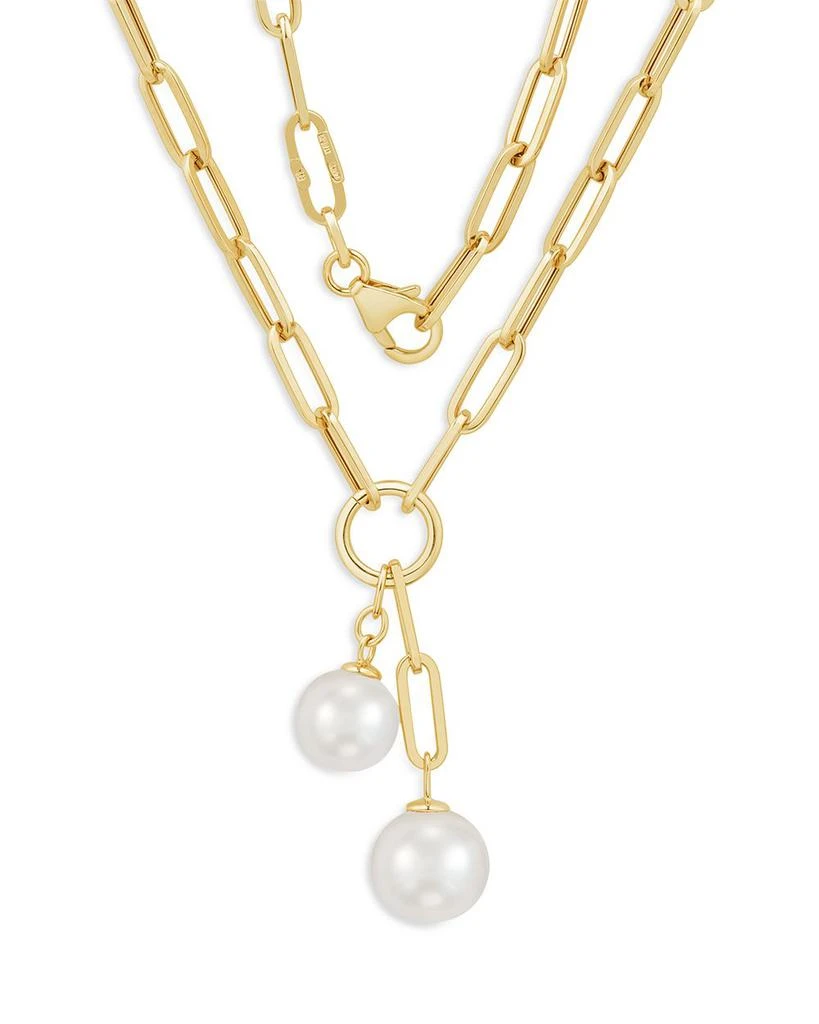 商品Bloomingdale's Fine Collection|Ming Pearl Lariat Necklace in 14K Yellow Gold, 17.5",价格¥36343,第1张图片