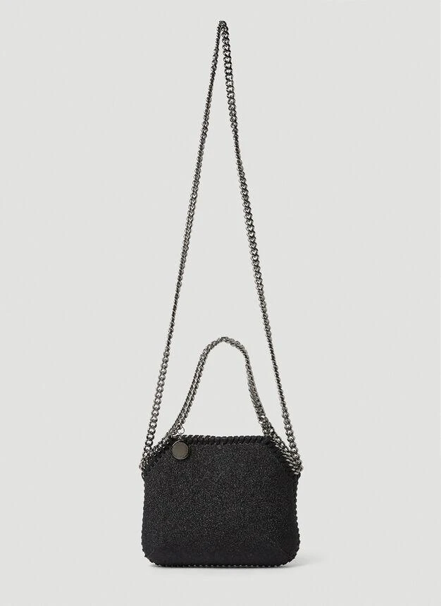 商品Stella McCartney|Falabella Mini Glitter Shoulder Bag in Black,价格¥4342,第1张图片